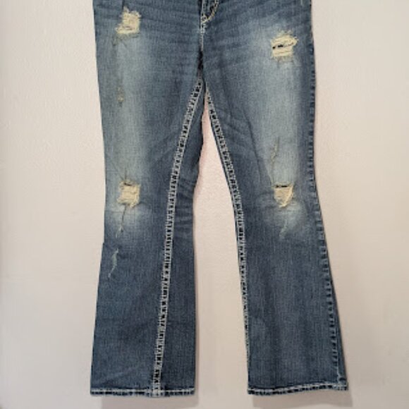 Silver Pioneer Ladies Jeans Bootcut 14x31 Good Condition - Picture 8 of 10